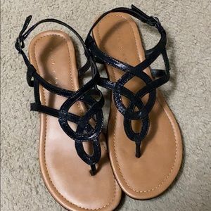 Black Kelly & Katie sandals ,
